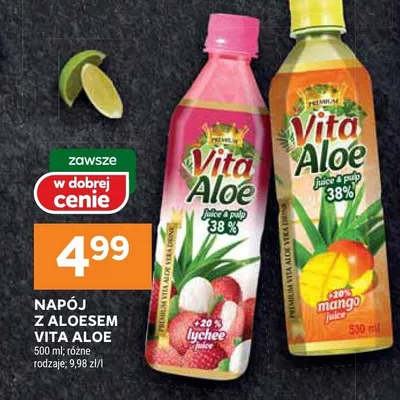 Napój z aloesem promocja w Stokrotka