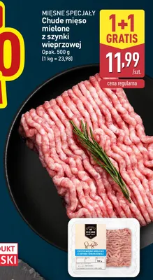 Chude mięso mielone z szynki wieprzowej Mięsne Specjały promocja w Aldi