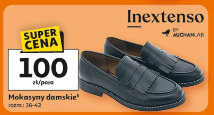 Mokasyny damskie Inextenso promocja w Auchan