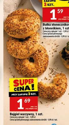 Bajgiel warzywny Białecki promocja w Twój Market