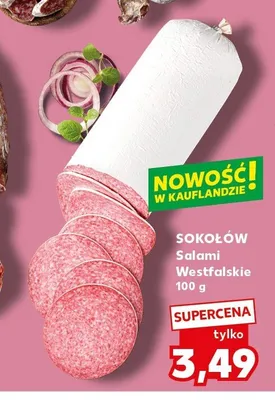 Salami Westfalskie Sokołów promocja w Kaufland