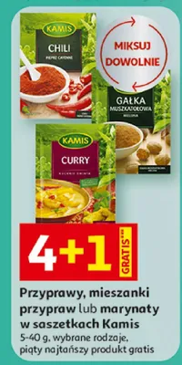 Przyprawy, mieszanki przypraw lub marynaty w saszetkach Kamis promocja w Auchan