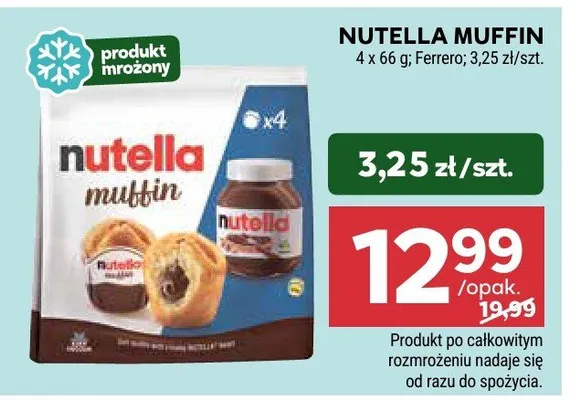 Nutella muffin promocja w Stokrotka