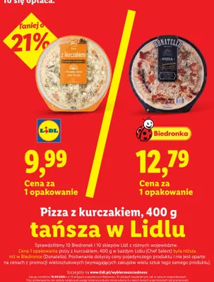 Pizza z kurczakiem Chef Select promocja w Lidl