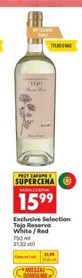 Wino białe wytrawne Exclusive Selection Tejo Reserva White promocja w Biedronka