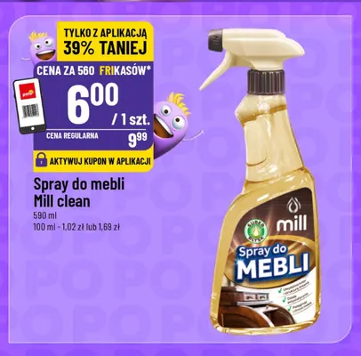 Spray do mebli Mill Clean promocja w POLOmarket