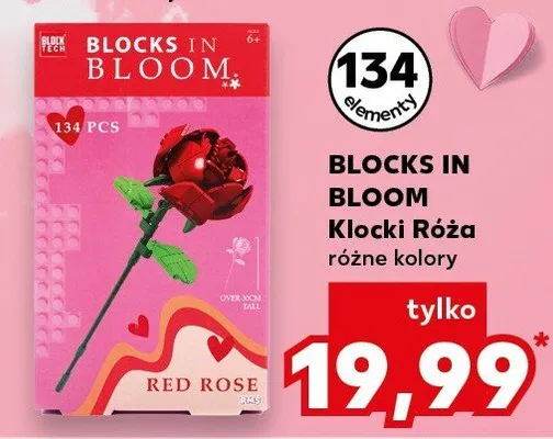 Klocki Róża różne kolory promocja w Kaufland
