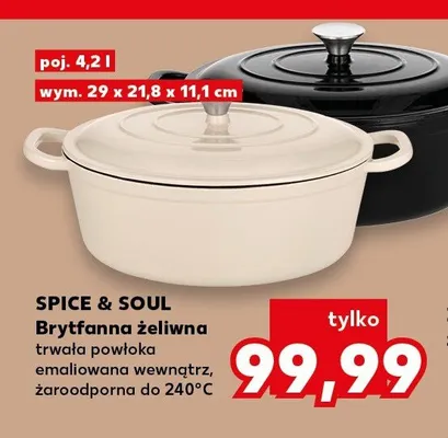 Brytfanna żeliwna Spice & Soul 4,2 l promocja w Kaufland