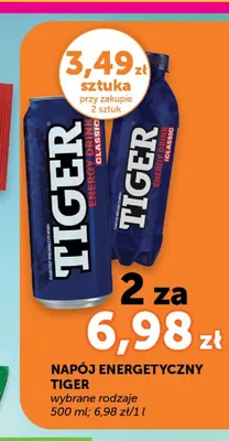 Napój energetyczny Tiger Classic promocja w Groszek