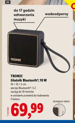Głośnik Bluetooth Tronic promocja w Lidl