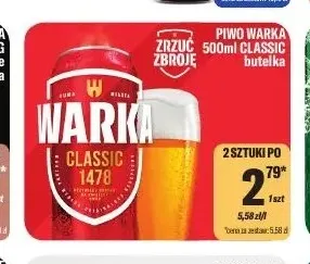 Piwo Warka Classic promocja w Tomi Markt