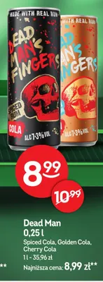 Drink Dead Man's Fingers Golden Cola promocja w Żabka