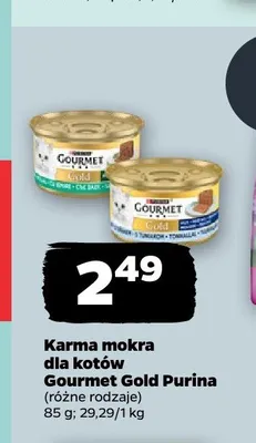 Karma mokra dla kotów Gourmet Gold Purina promocja w Netto