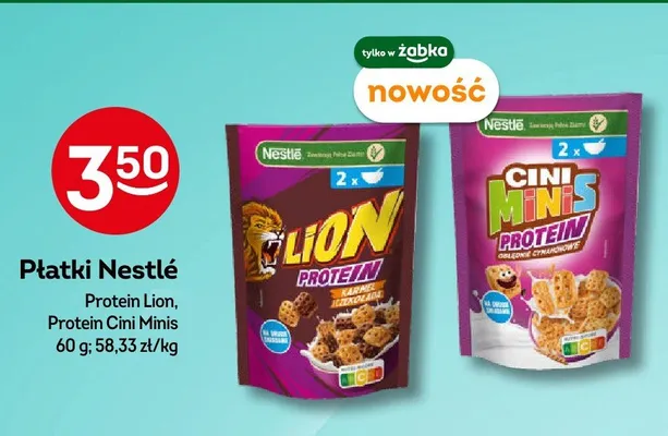 Płatki śniadaniowe Nestlé Protein Cini Minis promocja w Żabka