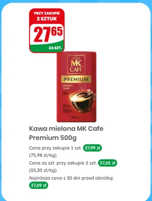 Kawa mielona MK Cafe Premium promocja w Dino