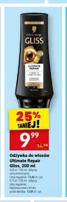 Odżywka do włosów Ultimate Repair Gliss promocja w Twój Market