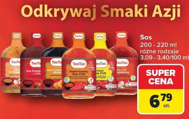 Sos różne rodzaje promocja w Carrefour