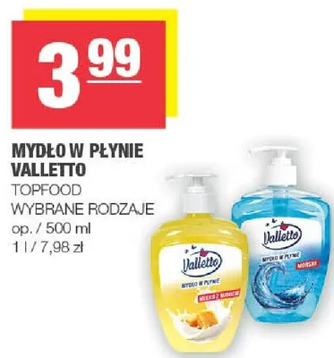 Mydło w płynie wybrane rodzaje promocja w SPAR