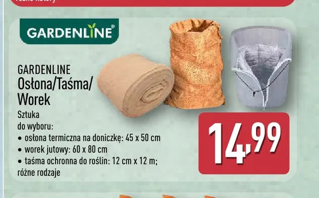 Taśma ochronna do roślin 12cmx12 m Gardenline promocja w Aldi