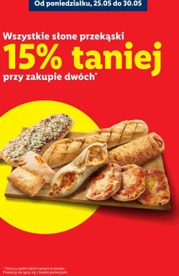 Słone przekąski -15% promocja w Lidl