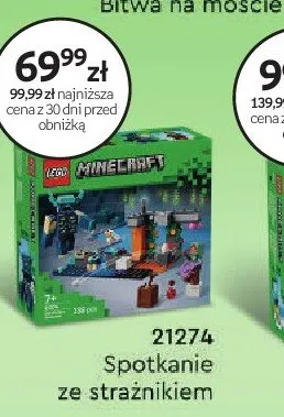 Klocki LEGO Minecraft 21274 Spotkanie ze strażnikiem promocja w Empik