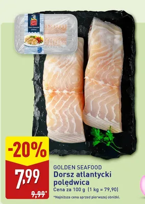 Dorsz atlantycki polędwica promocja w Aldi