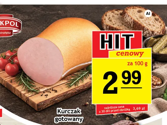 Kurczak gotowany Pekpol promocja w Gram Market