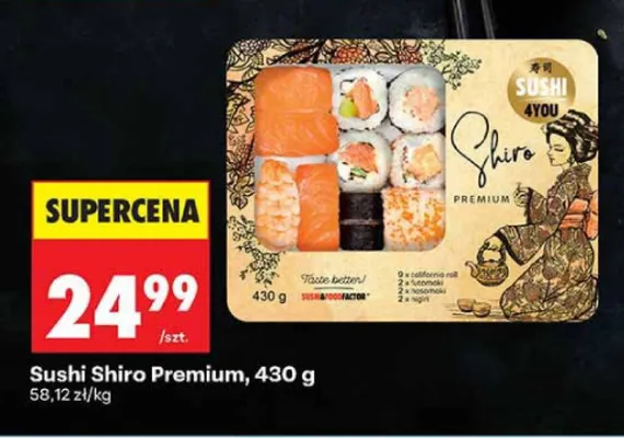 Sushi Shiro Premium Sushi 4You promocja w Biedronka
