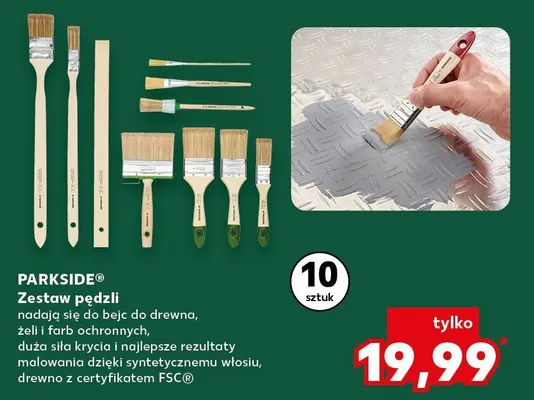Zestaw pędzli promocja w Kaufland