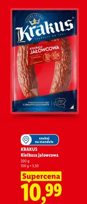 Kiełbasa jałowcowa Krakus promocja w Lidl