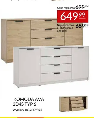 Komoda Ava 2D4S typ 6 promocja w Abra Meble