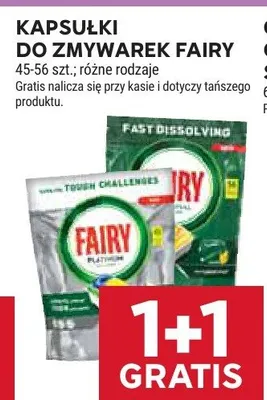 Kapsułki do zmywarek Fairy Platinum Plus promocja w Stokrotka