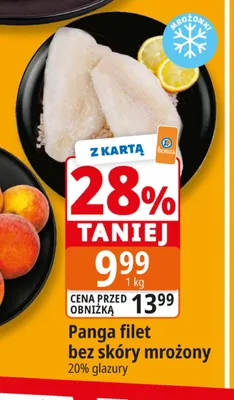 Panga filet bez skóry mrożony promocja w Leclerc