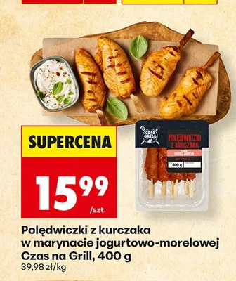 Polędwiczki z kurczaka w marynacie jogurtowo-morelowej Czas na Grill promocja w Biedronka