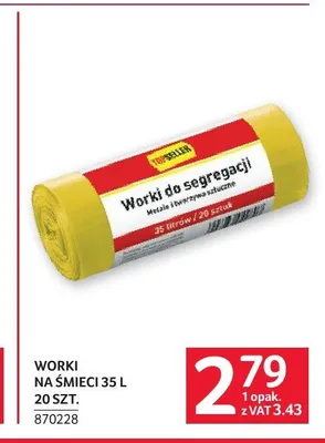 Worki na śmieci 35 l Topseller promocja w Selgros