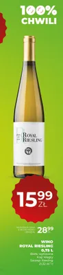 Wino Royal Riesling białe wytrawne Węgry promocja w Duży Ben