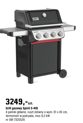 Grill gazowy Spirit E-410 promocja w OBI