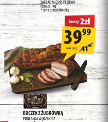 Boczek z Żubrówką Podlaska Wędzarnia promocja w Arhelan