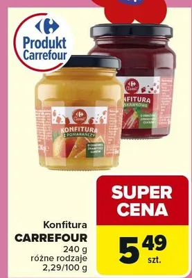 Konfitura różne rodzaje promocja w Carrefour