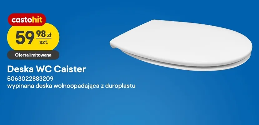 Deska Wc Caister wypinana wolnoopadająca promocja w Castorama