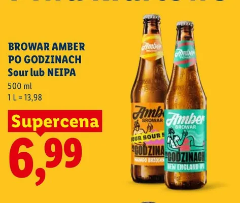 Piwo Browar Amber Po Godzinach NEIPA promocja w Lidl