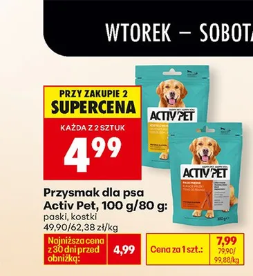 Przysmak dla psa paski promocja w Biedronka