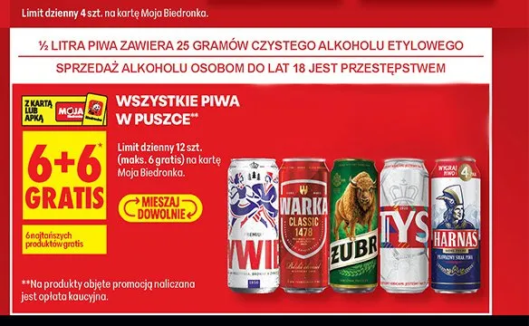 Piwo Tyskie promocja w Biedronka