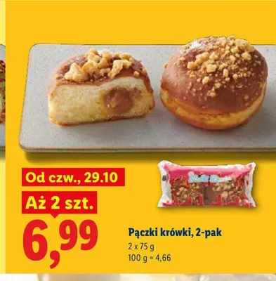 Pączki krówki 2-pak promocja w Lidl