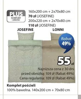 Komplet pościeli LONNI promocja w Jysk