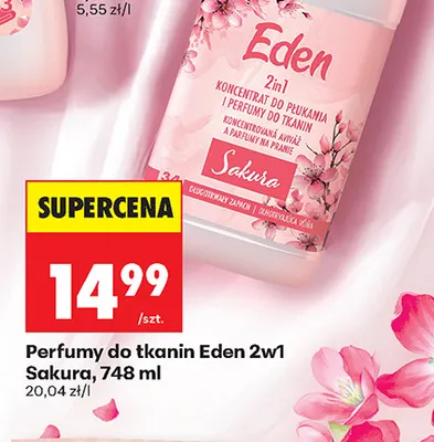 Perfumy do tkanin Eden 2w1 Sakura promocja w Biedronka