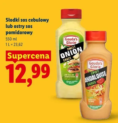 Ostry sos pomidorowy Gouda's Glorie promocja w Lidl