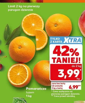 Pomarańcze luzem promocja w Kaufland