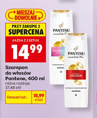 Szampon do włosów Pantene Hydrate Recharge promocja w Biedronka