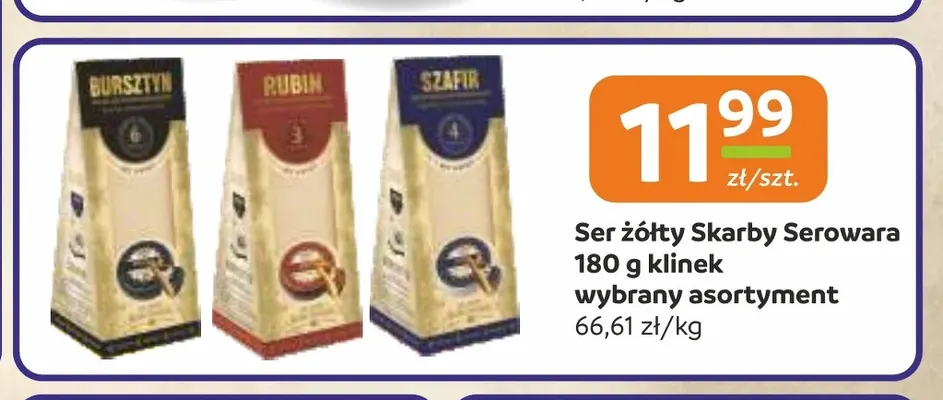 Ser żółty Skarby Serowara klinek promocja w Gama